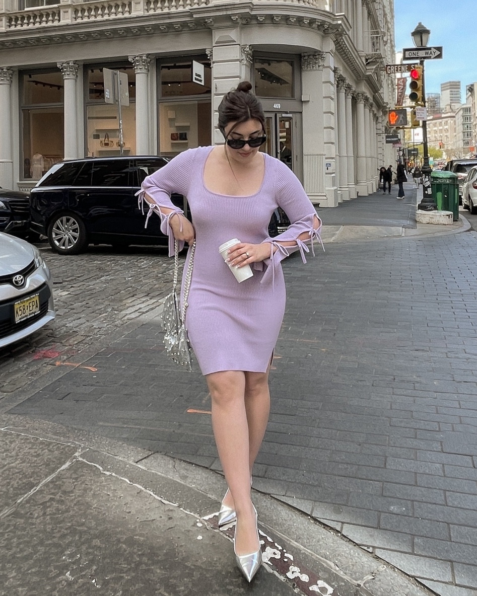 purple dress with silver heels Act as if what you do makes a difference. It does