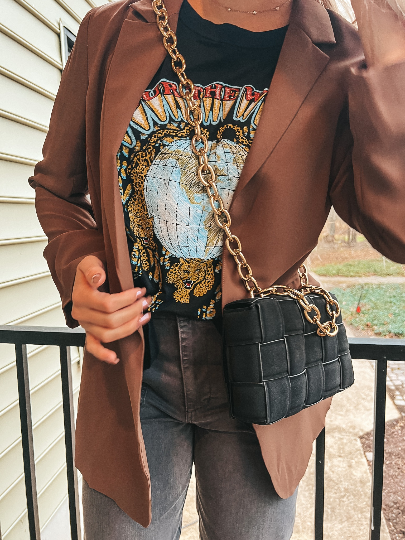 Blazer outfits - graphic tees - weekend outfits for moms - band tees - Nashville outfit- concert outfits #vici 

#LTKFind #LTKunder50 #LTKSeasonal