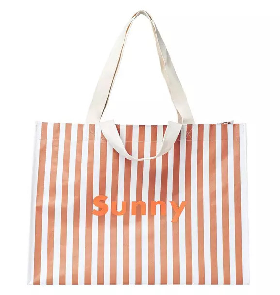 Carryall Beach Bag: Tierra Clay Stripe | Janie and Jack