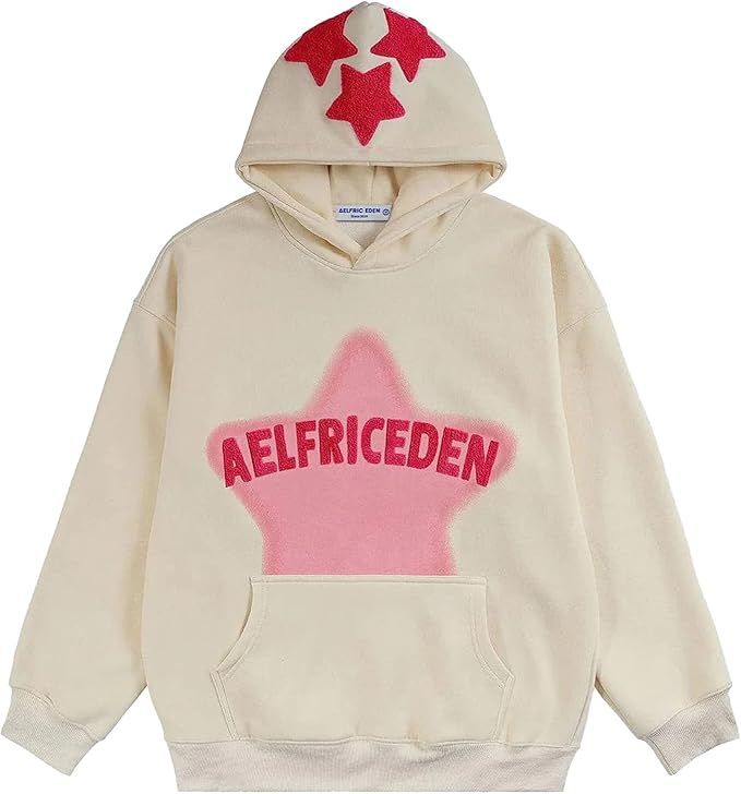 Aelfric Eden Men's Fashion Pullover Hoodie Sweatshirt Fleece Pullover Heart Hip Hop Streetwear Ca... | Amazon (US)