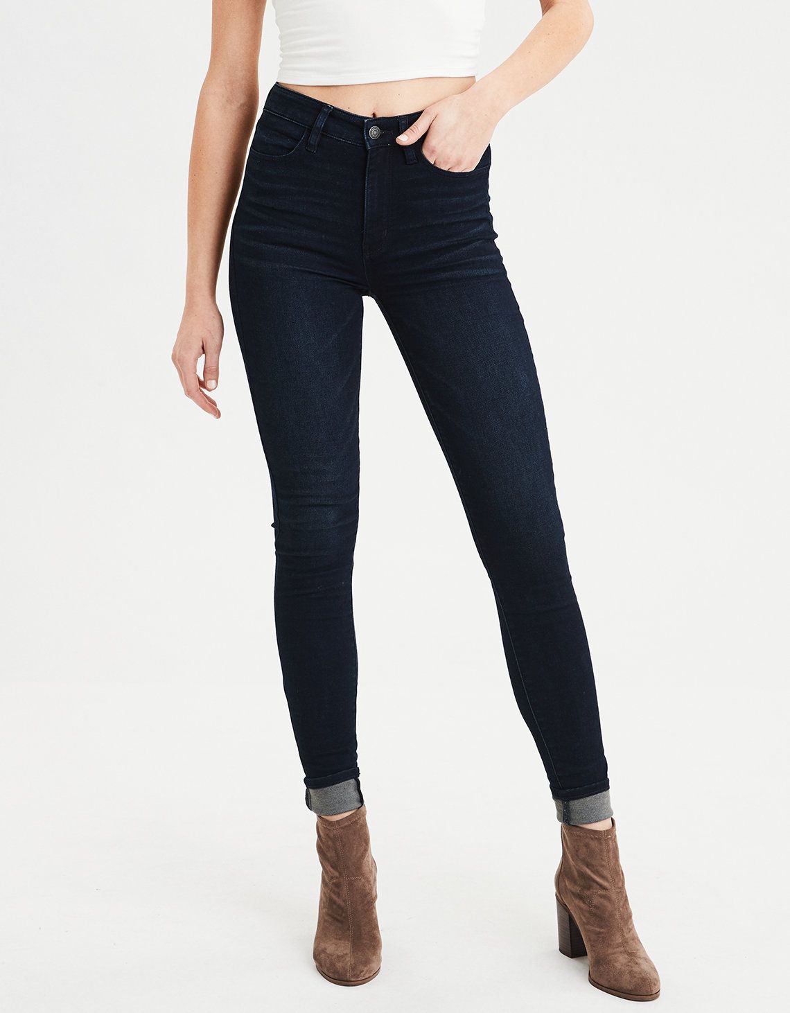 AE Super Soft Super High-Waisted Jegging, Midnight Dreamer | American Eagle Outfitters (US & CA)