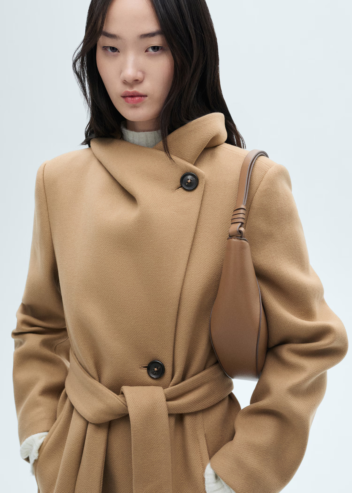 Belted Manteco wool coat - Women | MANGO USA | Mango (US/MX/AU)