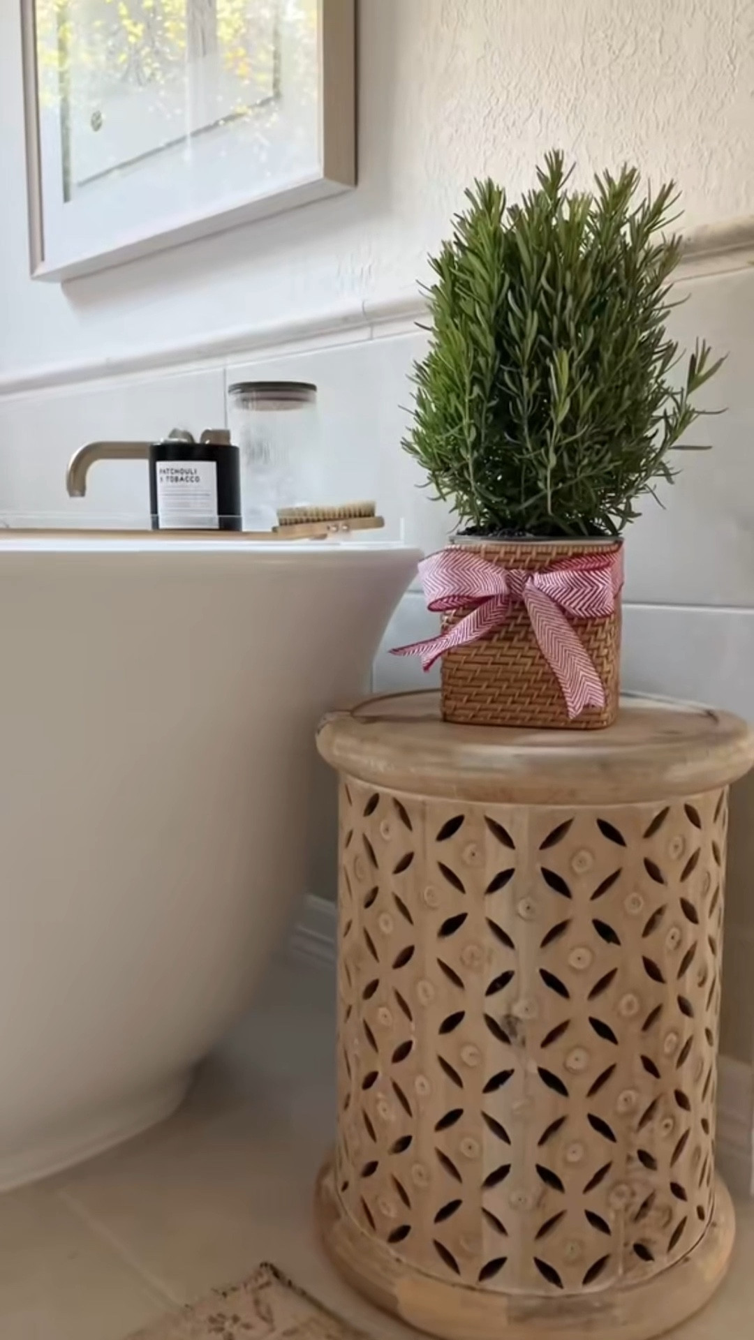 Added mini rosemary trees (Trader Joes) to a tissue box (I know it sounds weird, but it works perfectly)! Such an easy way to add a fresh touch. Fun gift idea, centrepiece or tinder on a counter or in a bathroom. Sharing exactly what I used here. x

#LTKHoliday #LTKSeasonal #LTKHome