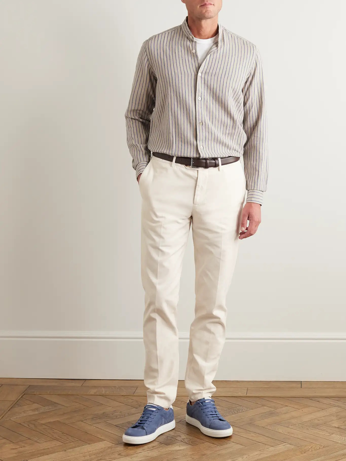 Straight-Leg Cotton-Gabardine Trousers | Mr Porter (US & CA)