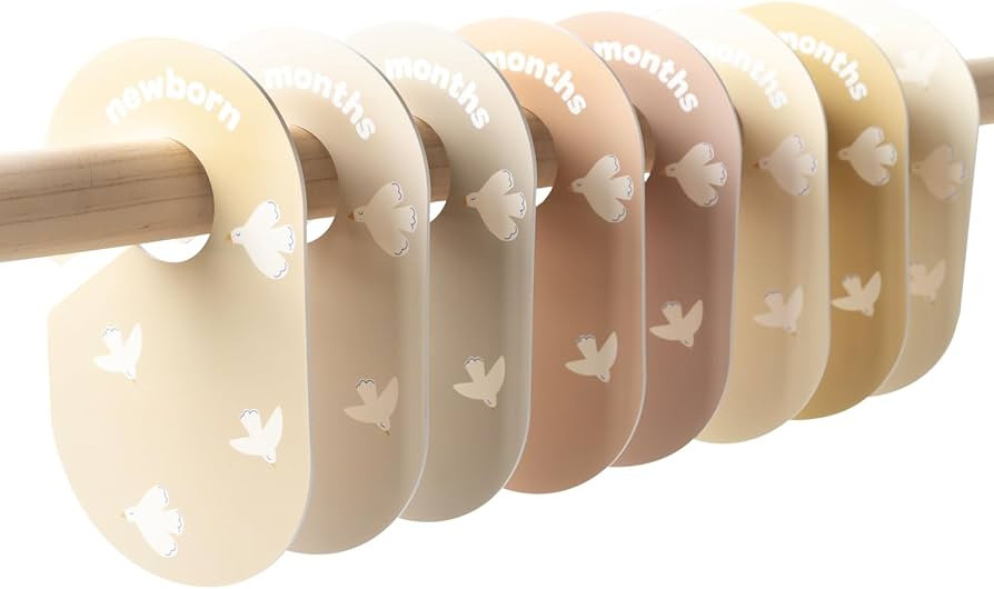 3 Sprouts Baby and Toddler Hanger Closet Dividers Set of 8 - Durable Nursery Closet Organizer for... | Amazon (US)