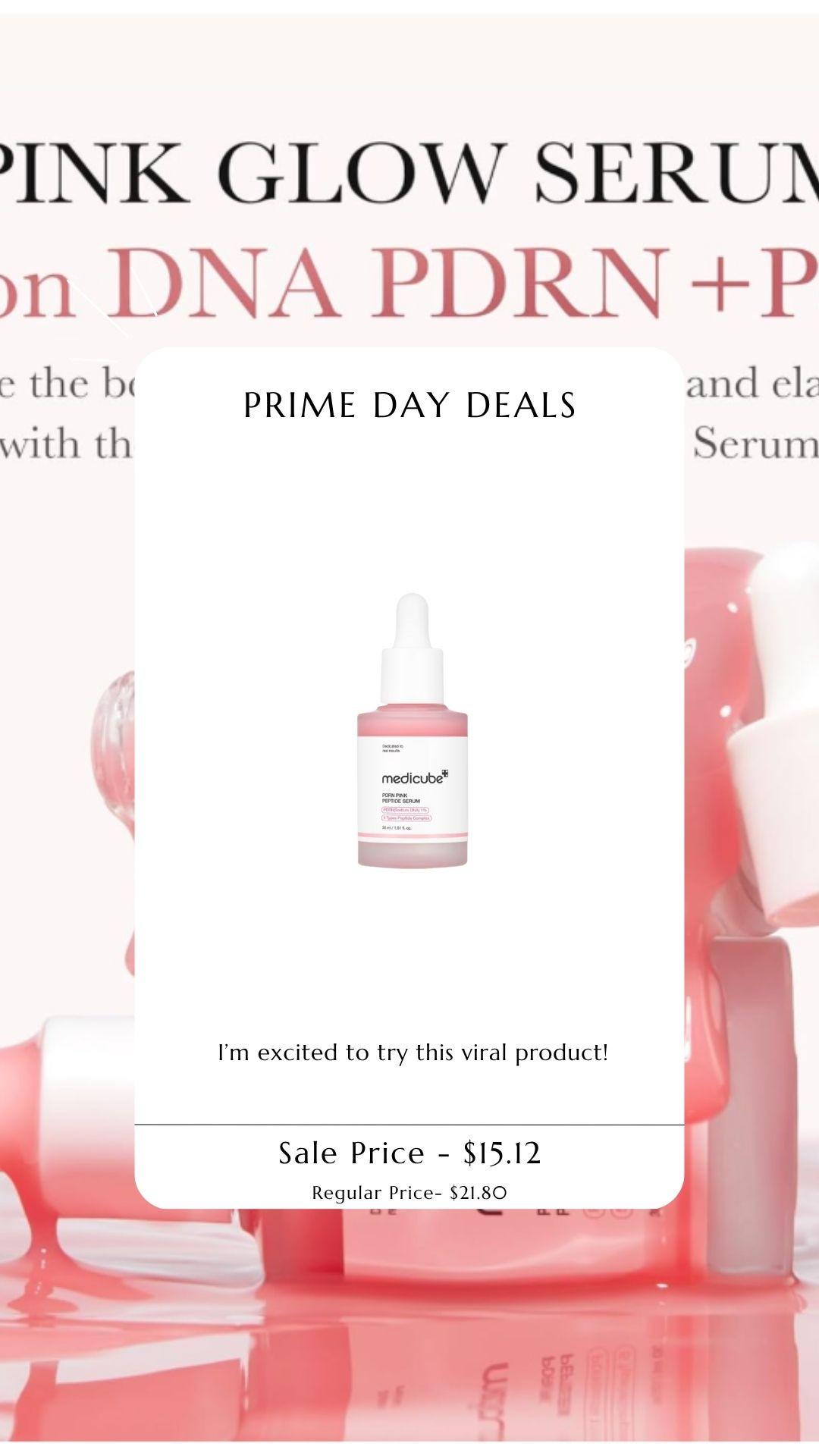Amazon Prime deal. Paula's choice beauty. Amazon Prime Beauty Deal. viral bueaty. medicube beauty. pdrn. 

 

#LTKSaleAlert #LTKFindsUnder50 #LTKBeauty