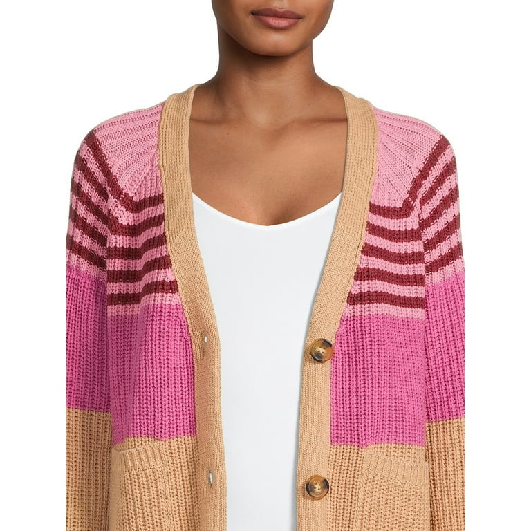 Time and Tru Women's Boyfriend Cardigan - Walmart.com | Walmart (US)
