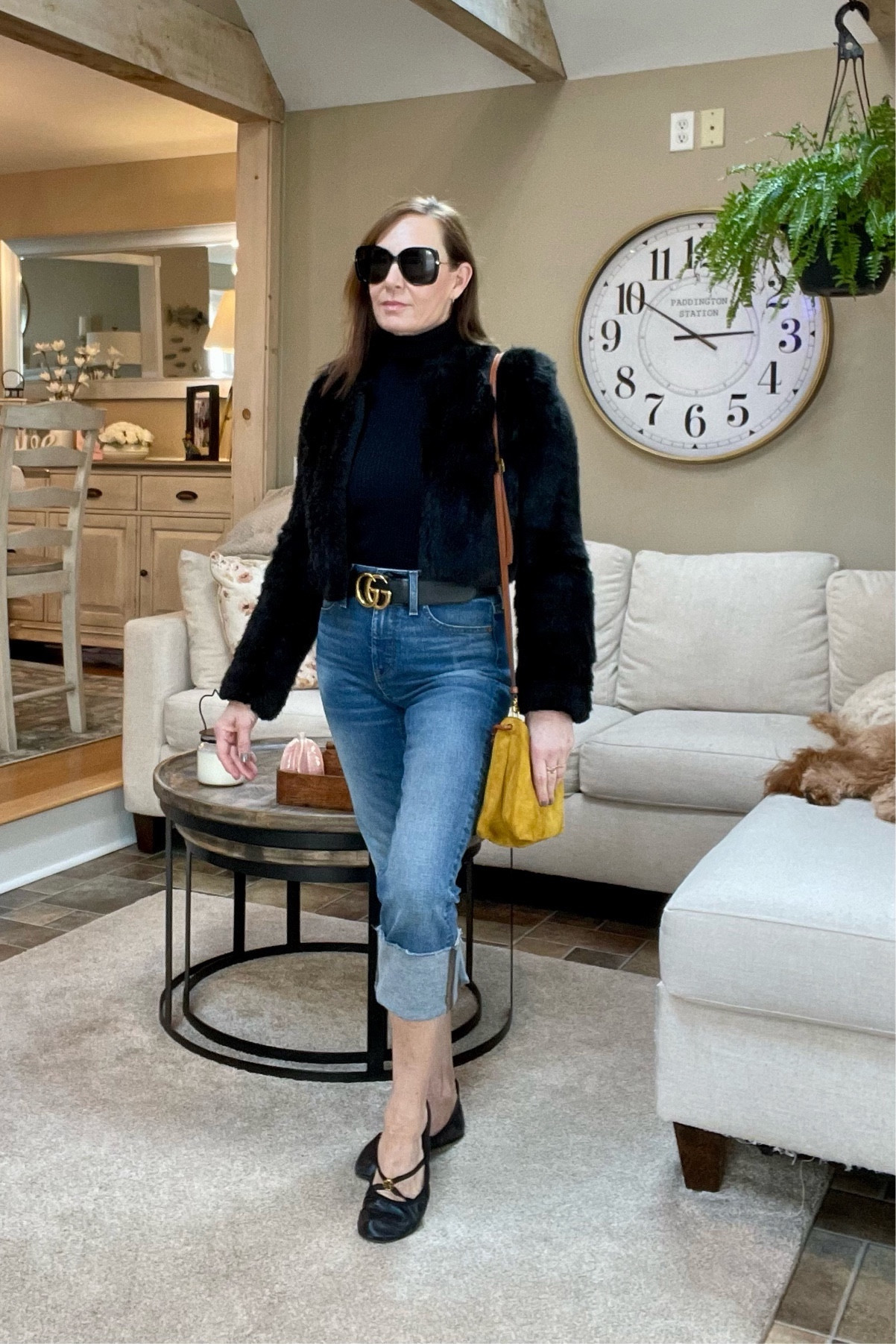 Im thinking spring today. I cuffed my @jcrew straight leg jeans and paired my outfit with ballet flats ! I drew inspo from one of @victoriabrckhams street style looks ! What do think ? Ate you for or against the big cuff look ? 

#LTKstyletip #LTKshoecrush #LTKover40