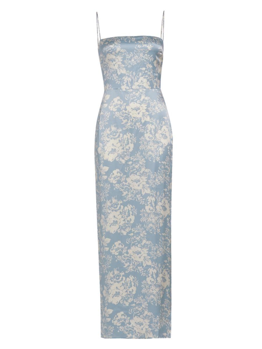 Frankie Floral Slim Silk Slip Dress | Saks Fifth Avenue
