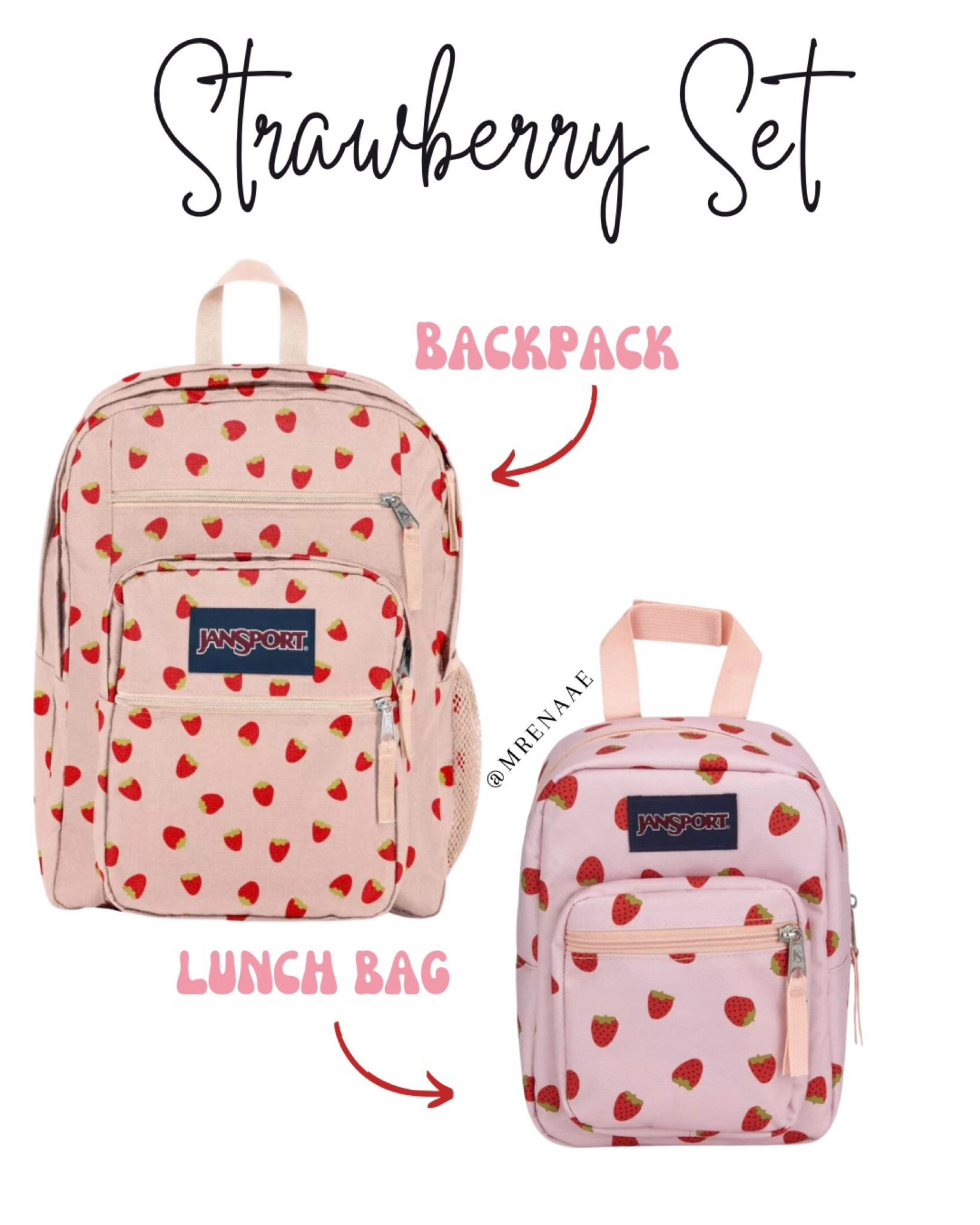 Strawberry Jansport Backpack & lunch box! 
Back to school
Trendy strawberry backpack 

#LTKFindsUnder100 #LTKFindsUnder50 #LTKKids