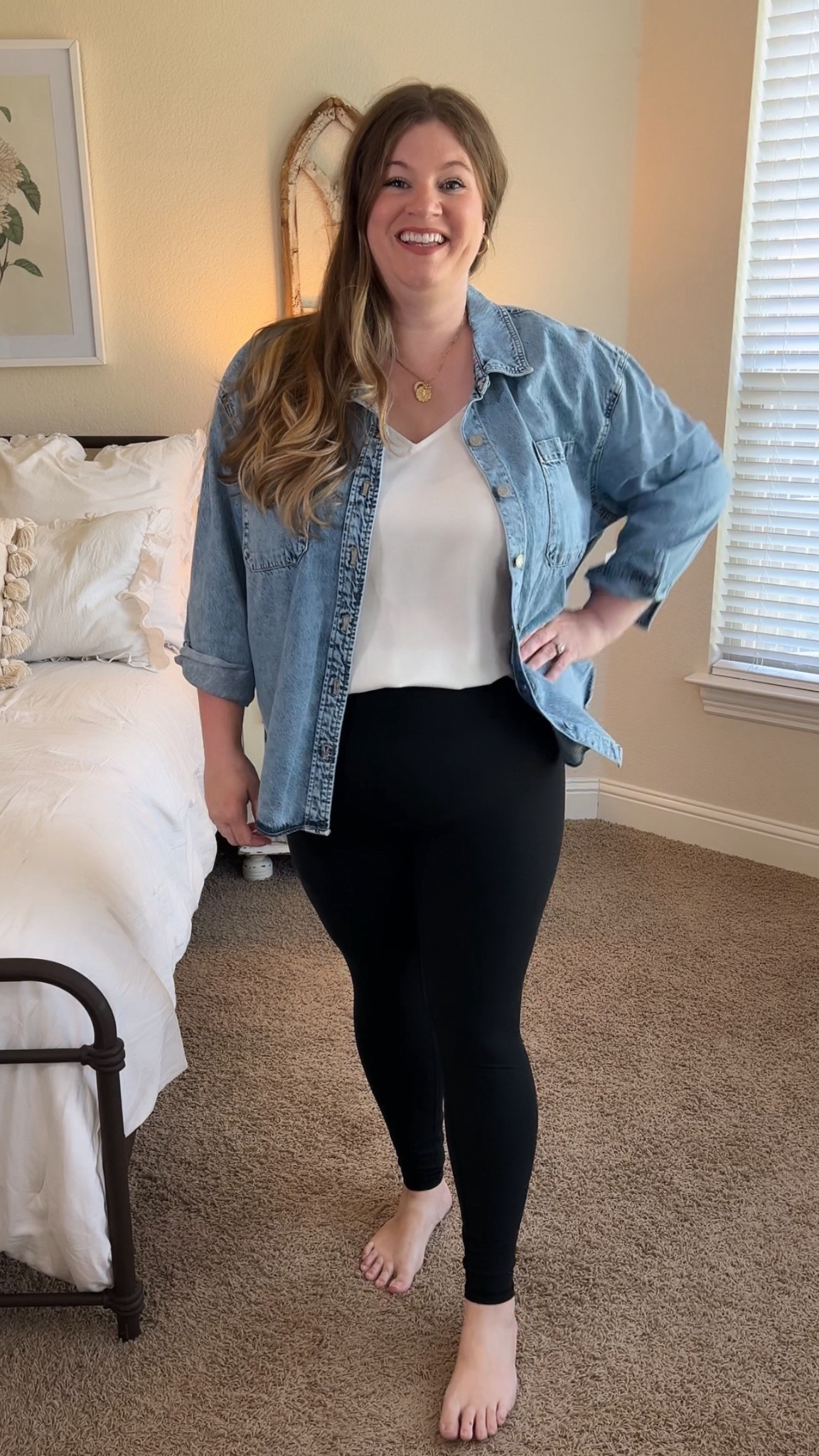 The acid wash look that this denim button up has is so cute!! Love it over a white tank with leggings 😍. 

Comes in xs through xxxl (18-20). I’m in the xxxl  

#LTKStyleTip #LTKPlusSize #LTKFindsUnder50