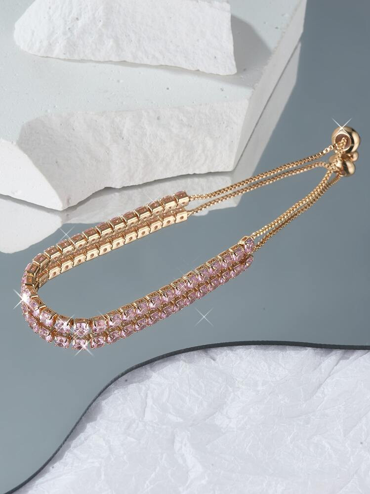 1pc Fashionable Vintage Stone Detail Sliding Bracelet | SHEIN