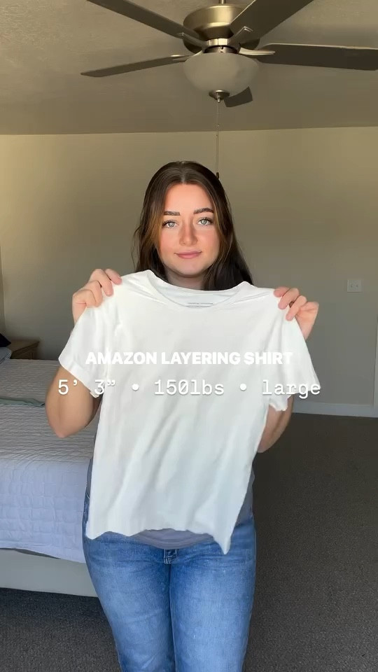 Wearing a large 🫶🏻 LOVEEEE this shirt for layering all things!!