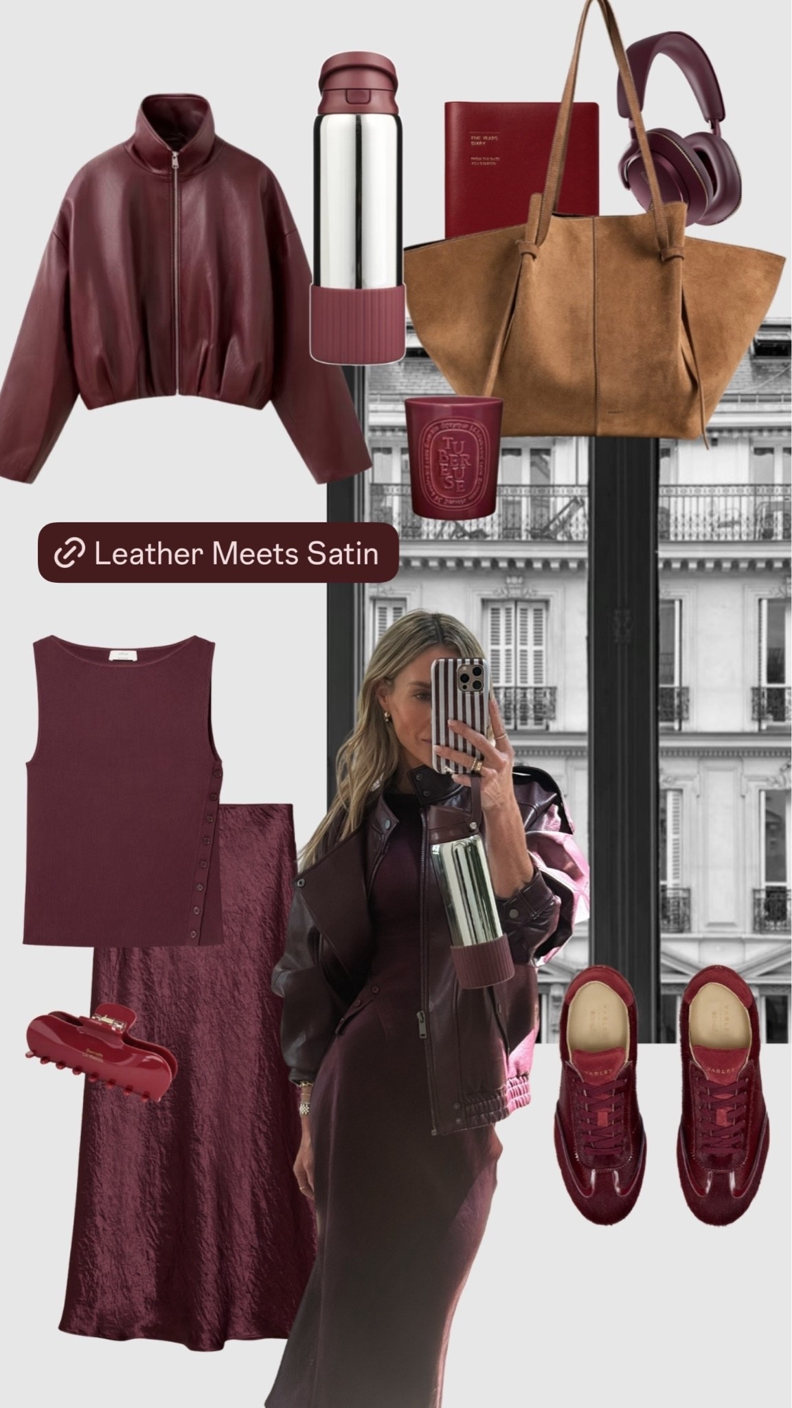 Leather meets satin 🤍

#LTKootd #LTKgrwm