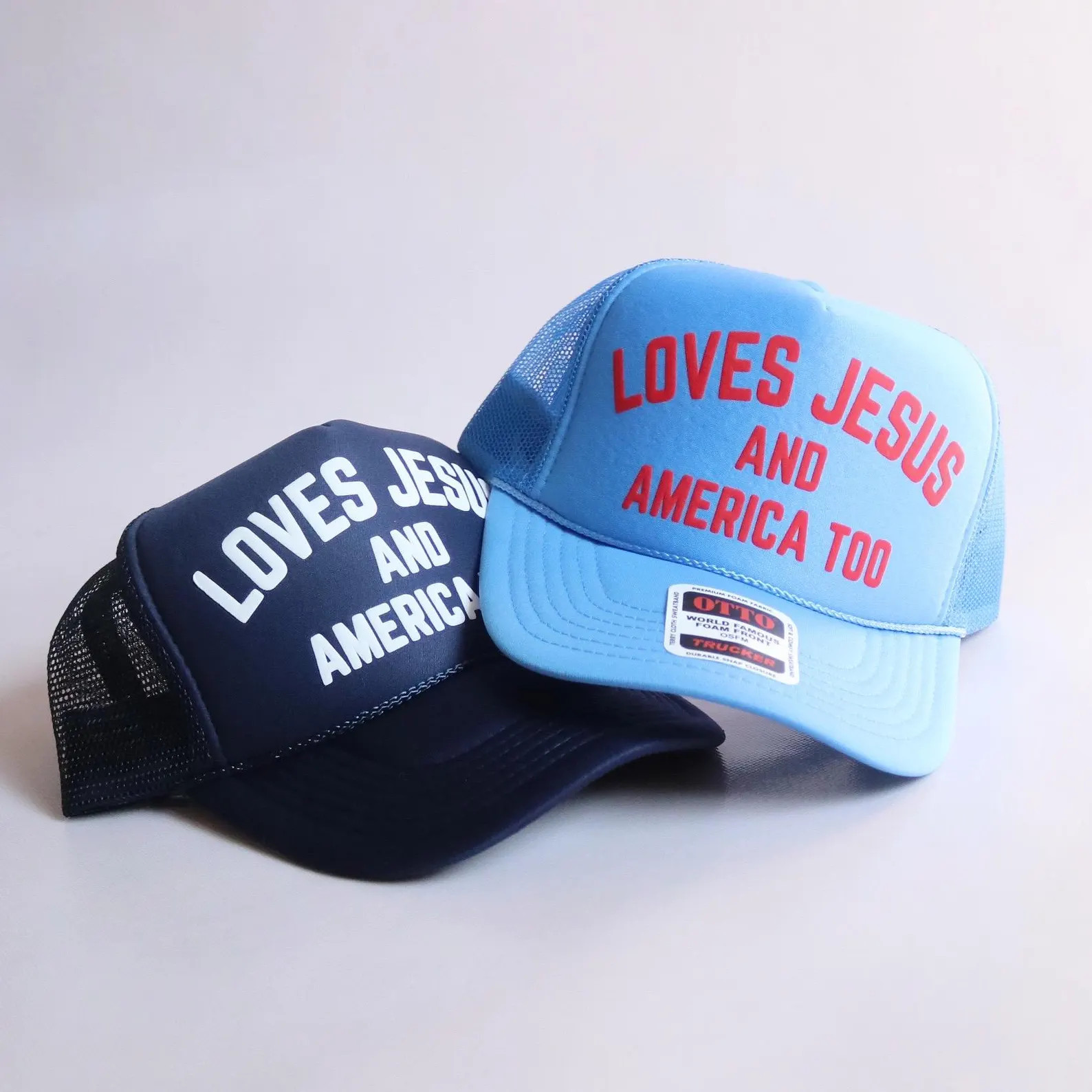 Custom USA Trucker Hat for Christian Mesh Hat Retro Faith Hat for Fourth of July Loves Jesus and ... | Etsy (Global)