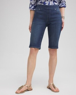 11" Pull-on Denim Shorts | Chico's