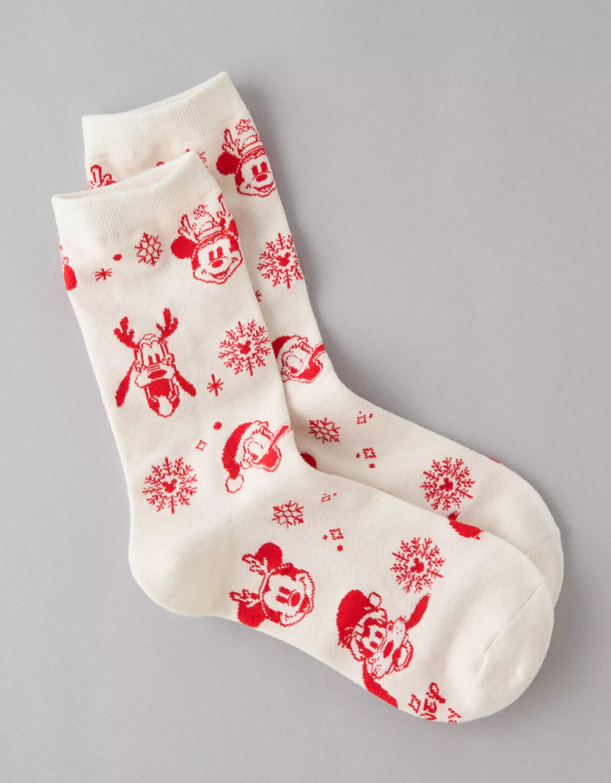 AE Disney Holiday Crew Socks | American Eagle Outfitters (US & CA)