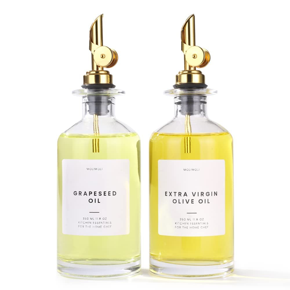 Molimoli - Premium Olive Oil Dispenser Bottles for Kitchen with Pourer - Oil and Vinegar Dispense... | Amazon (US)