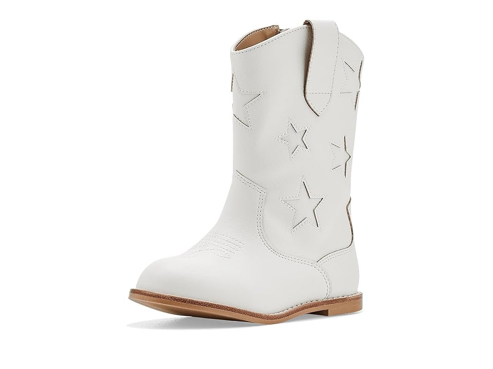 Janie and Jack Star Cowboy Boots (Toddler/Little Kid/Big Kid) Girls Shoes White: 12 Little Kid M | Zappos.com