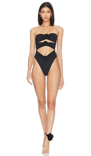 Vesna One Piece in Black | Revolve Clothing (Global)