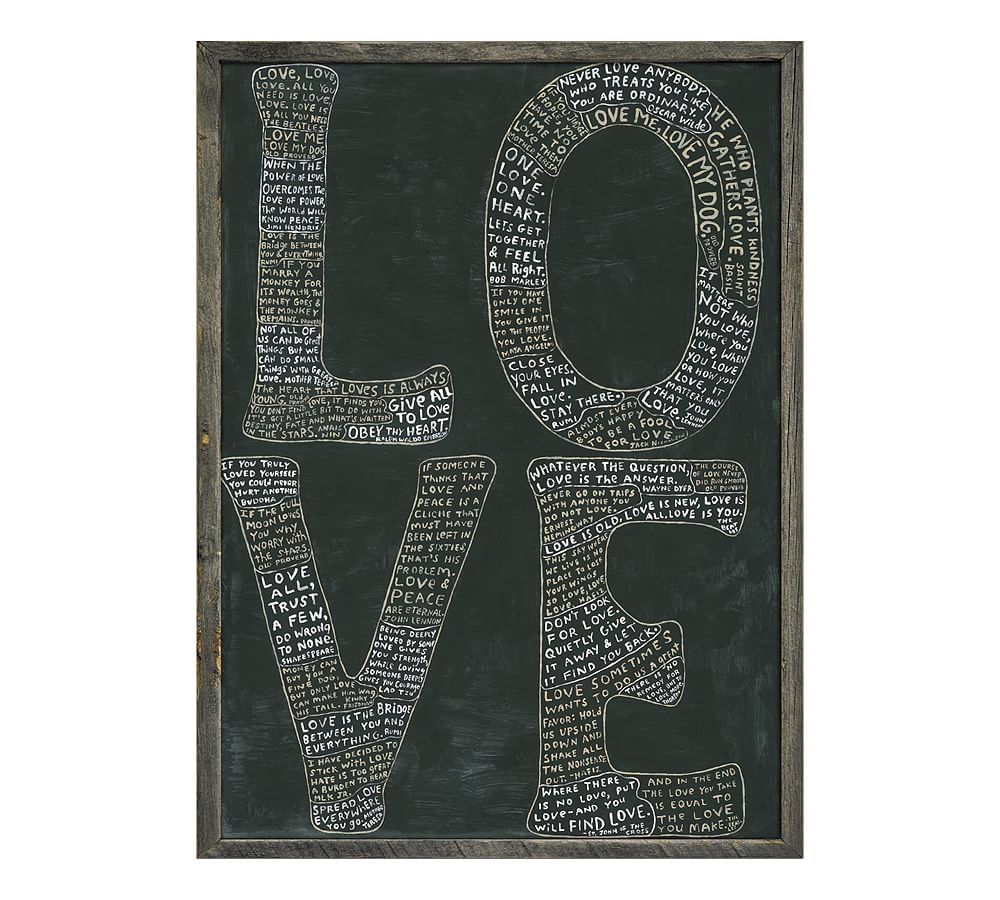 L-O-V-E Wall Art | Pottery Barn (US)