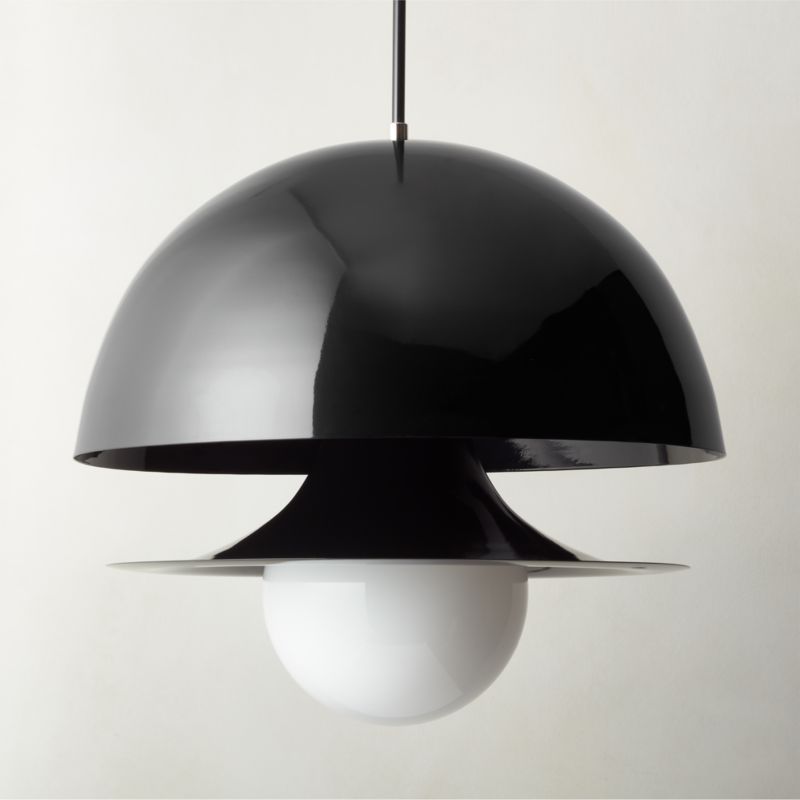 Bali Black Modern Pendant Light 24" + Reviews | CB2 | CB2