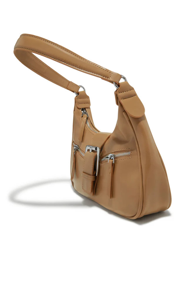 Miss Lola | Anessa Nude Shoulder Bag | MISS LOLA
