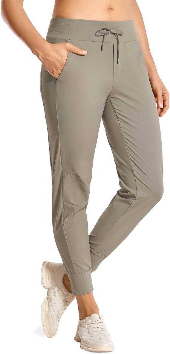 CRZ YOGA Women's Hiking Pants Lightweight Quick Dry Drawstring Joggers with Pockets Elastic Waist... | Amazon (US)