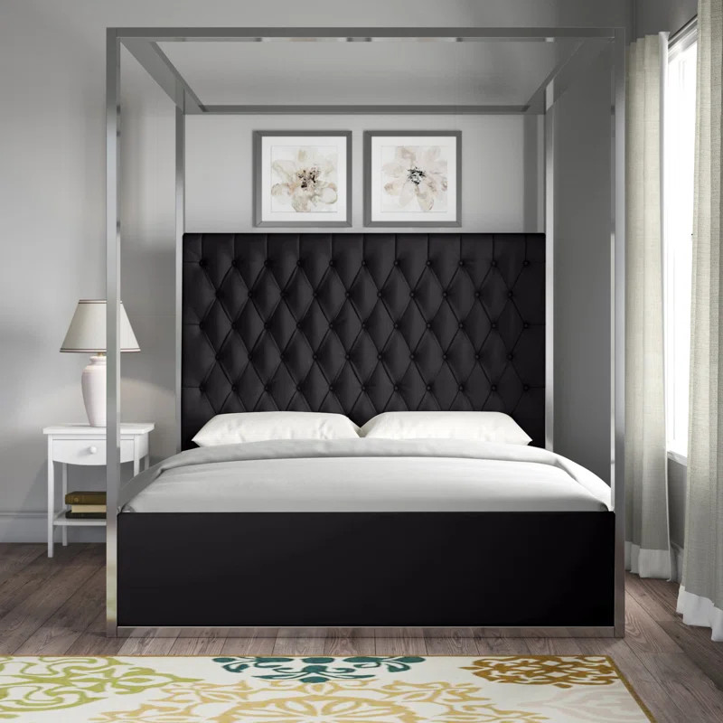 Upholstered Canopy Bed | Wayfair North America