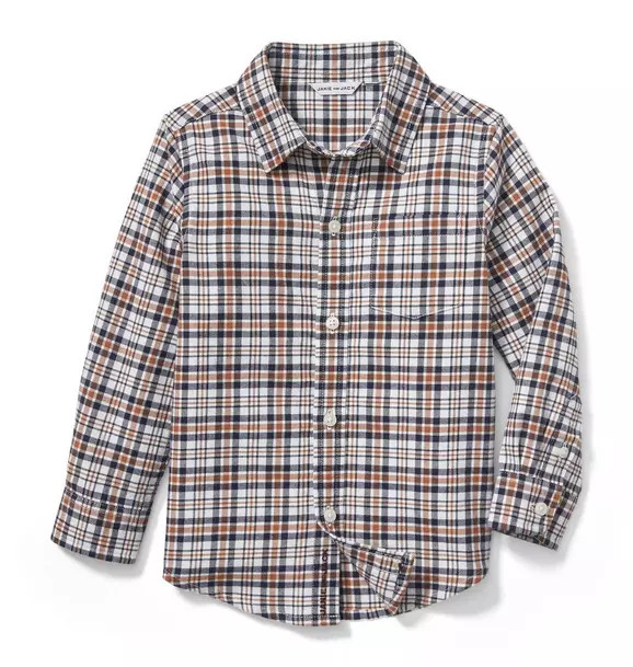 Plaid Brushed Twill Shirt | Janie and Jack