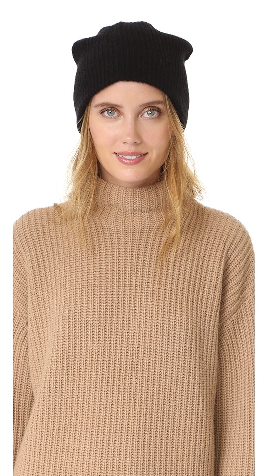 White + Warren Cashmere Plush Rib Beanie | SHOPBOP | Shopbop