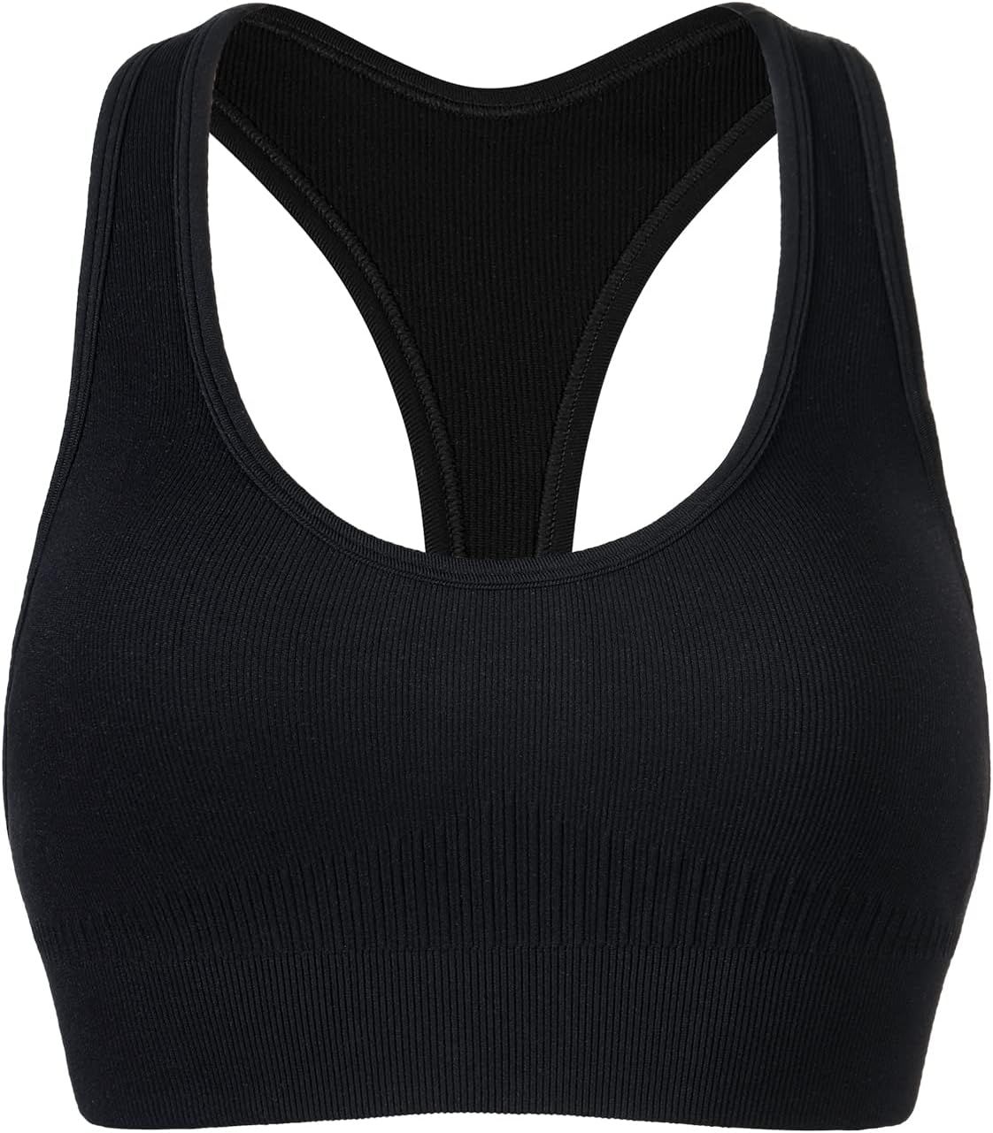 AUROLA Power Racerback Sport Bra for Women,Seamless Padded Active Workout Gym Yoga Crop Tank Top | Amazon (US)