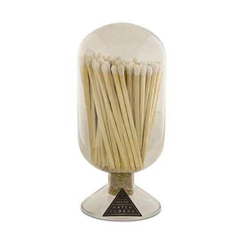 Skeem Design Fireplace Glass Match Cloche with Striker - Smoke - 120 Small Match Sticks | Amazon (US)