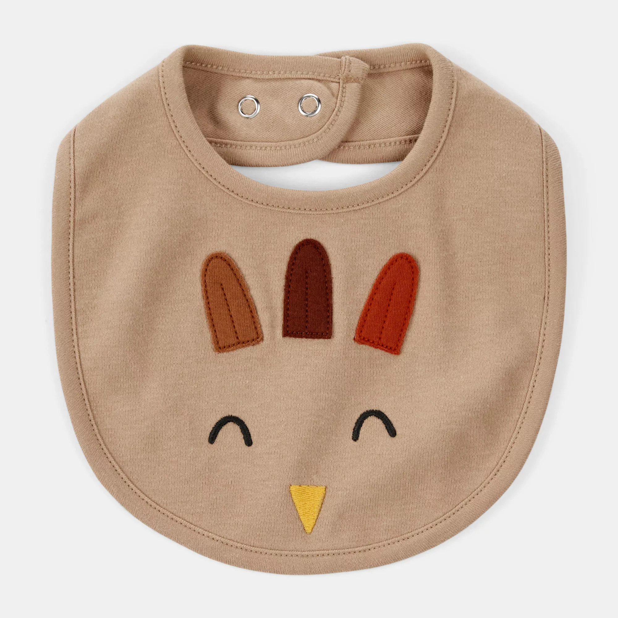 Baby Carter's Thanksgiving Turkey Cotton Bib | Kohl's