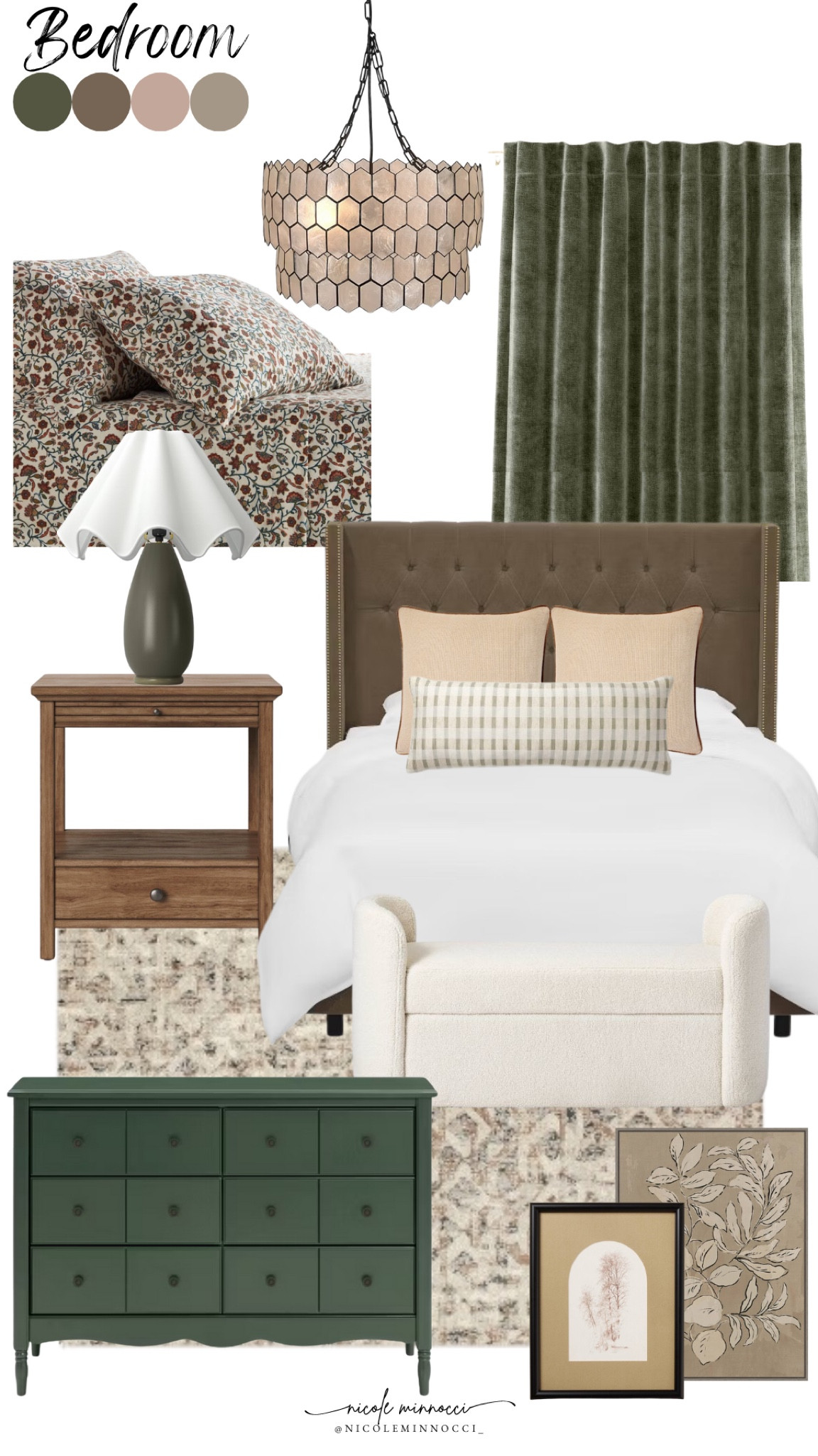 Interior design mood board- cozy cottage style bedroom all from Target!

#LTKOver40 #LTKHome #LTKFamily