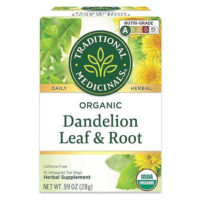Traditional Medicinals Tea, Organic Dandelion Leaf & Root, Supports Kidney Function & Healthy Dig... | Amazon (US)