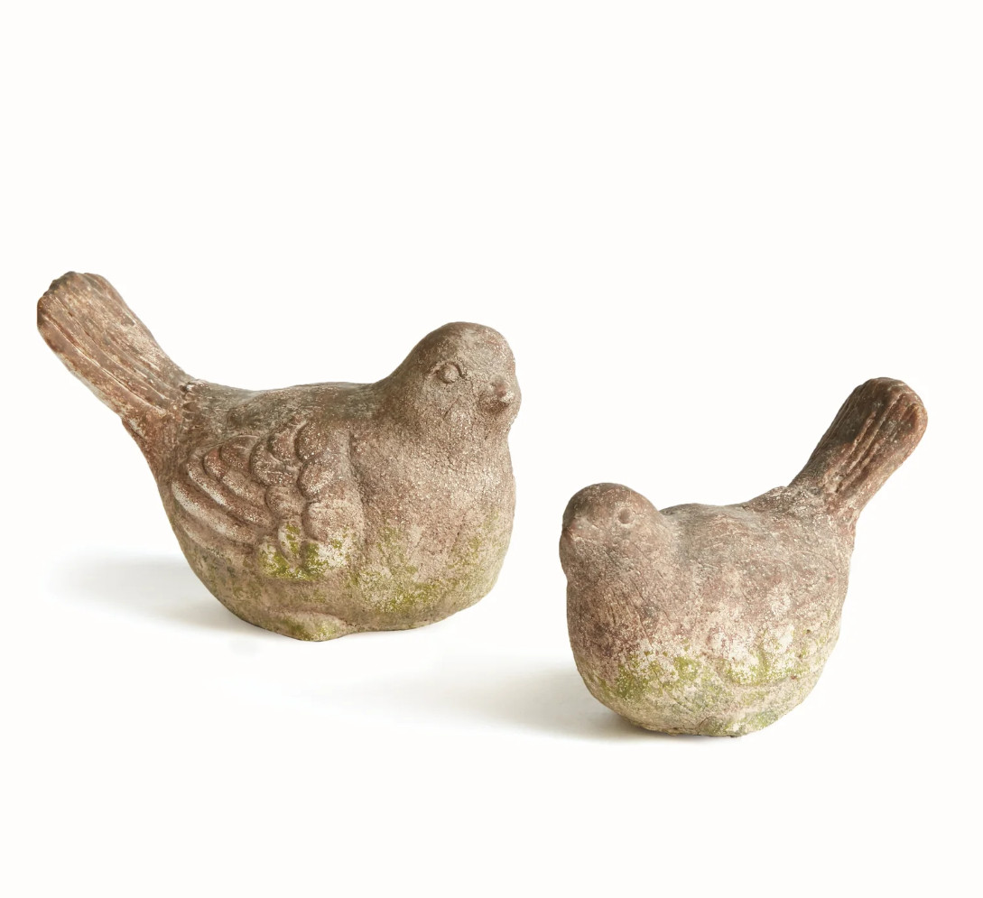 Weathered Garden Birds | 2 Sizes | Fiddle & Fig