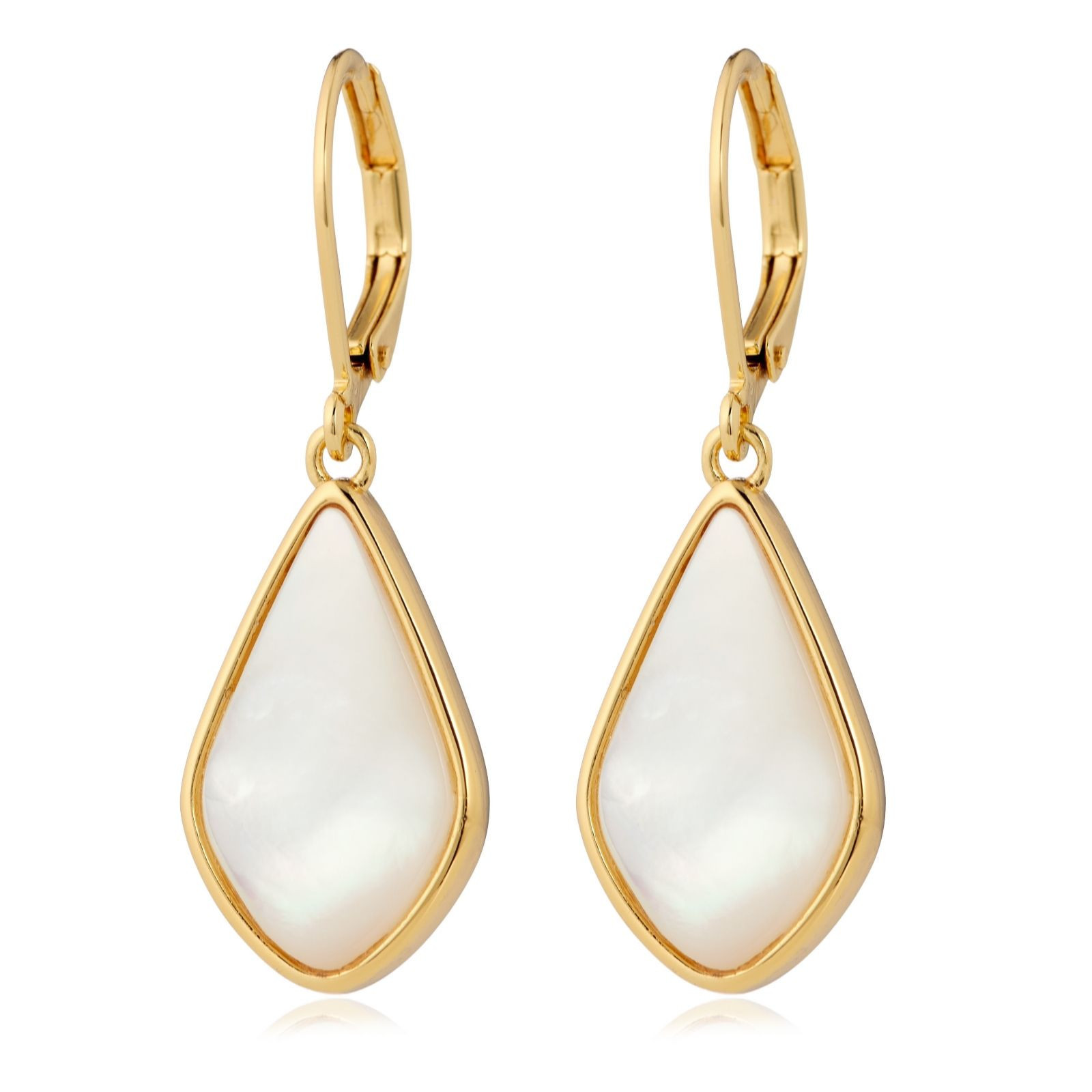Lara Pearl Mother of Pearl Drop Earrings | QVC UK
