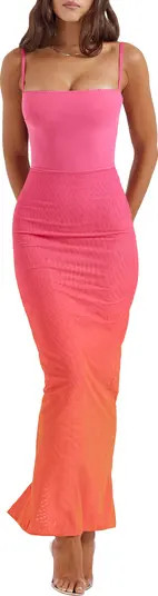 Calista Ombré Mesh Cocktail Dress | Nordstrom