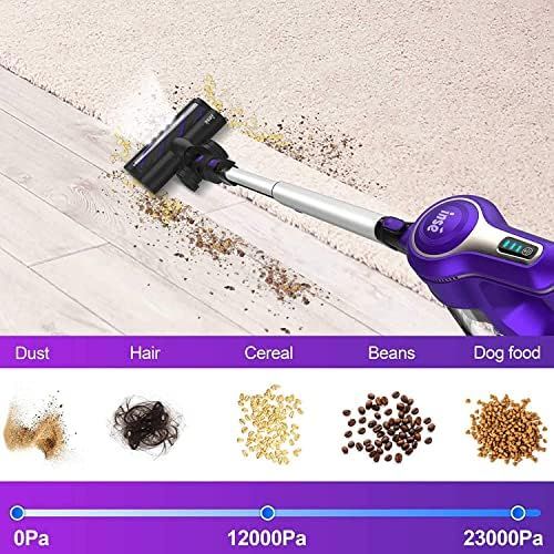 INSE Cordless Vacuum Cleaner, 23Kpa 265W Powerful Suction Stick Vacuum Cleaner, Up to 45min Runti... | Amazon (US)