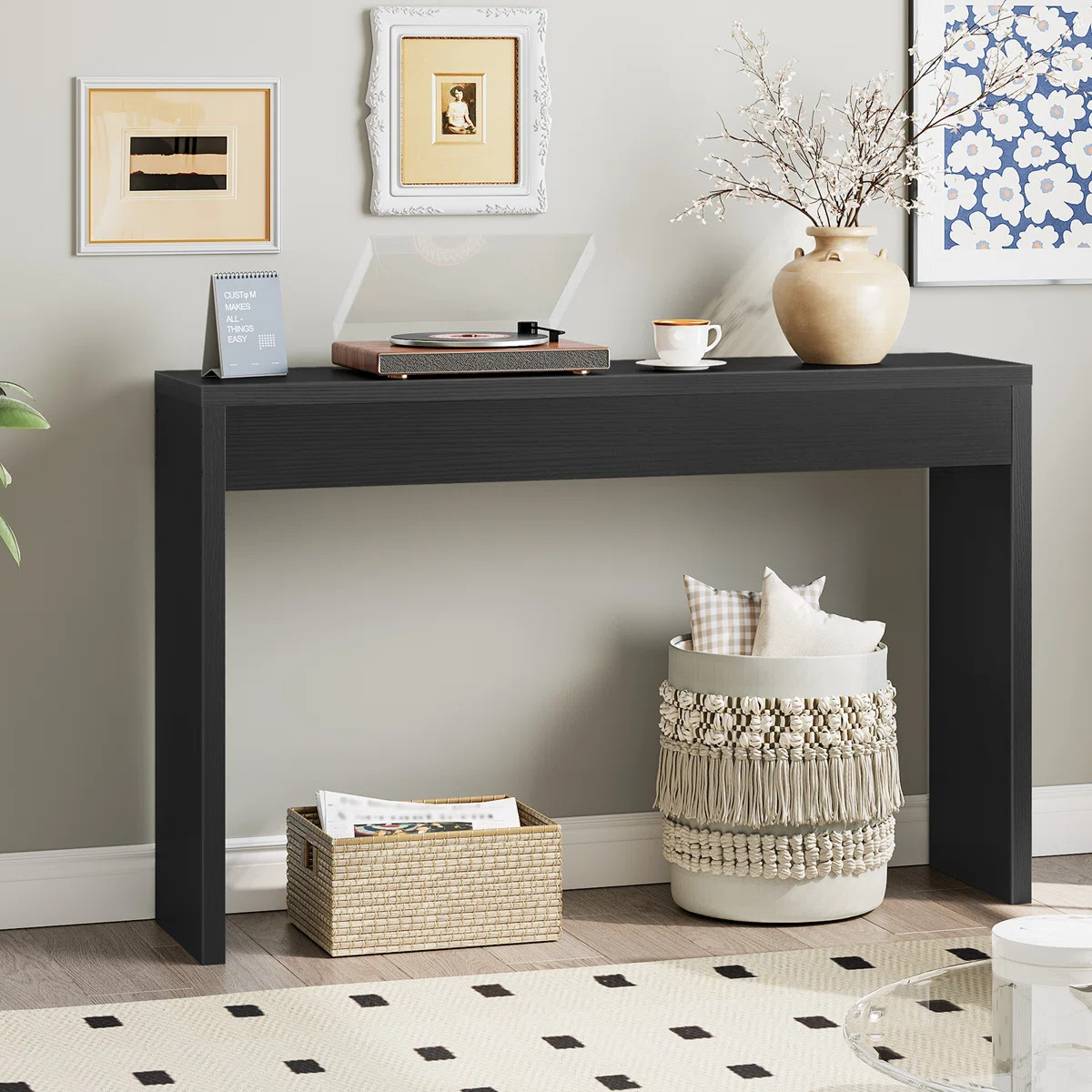 Nooriyah 47.2" Narrow Console Table  Hallway Foyer Table | Wayfair North America