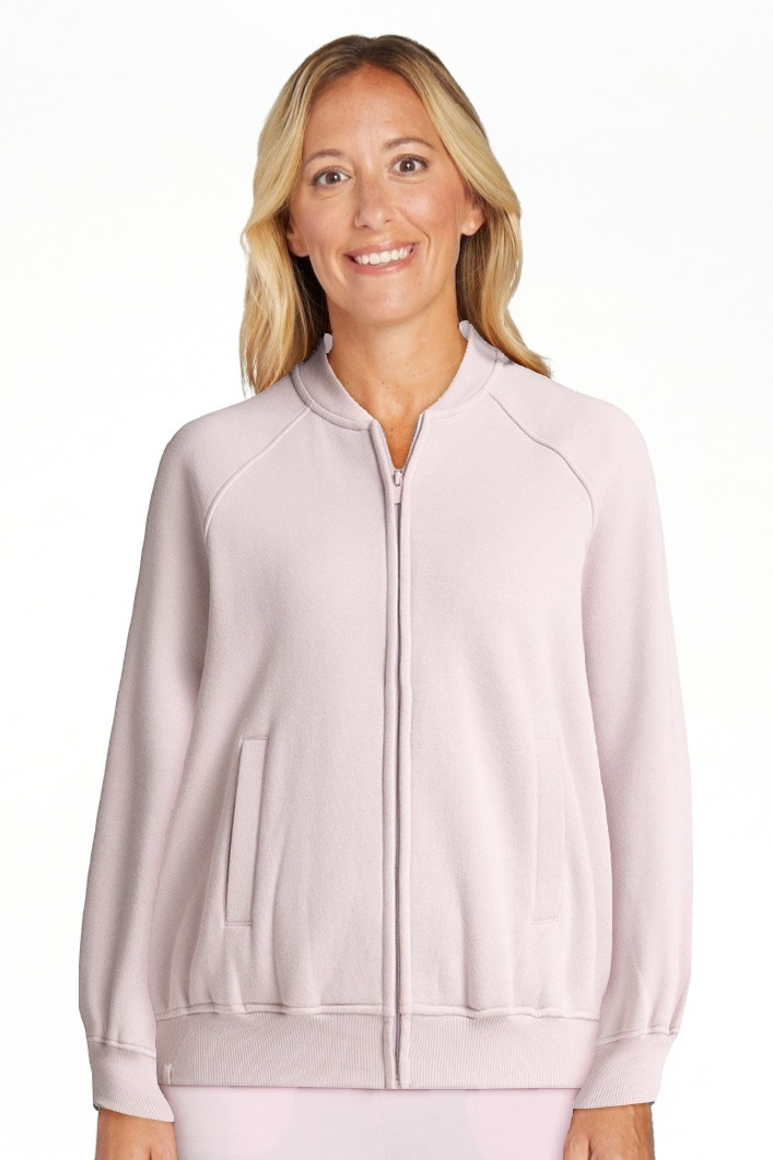 Athletic Works Women's Zip Front Fleece Bomber Jacket, Sizes XS-XXXL | Walmart (US)