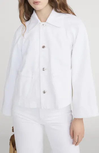 FRAME The Denim Swing Jacket in Au Natural Clean at Nordstrom Rack, Size Small | Nordstrom Rack