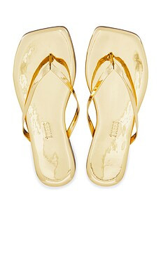 TKEES Lily Mirror Flip Flop in Gold from Revolve.com | Revolve Clothing (Global)