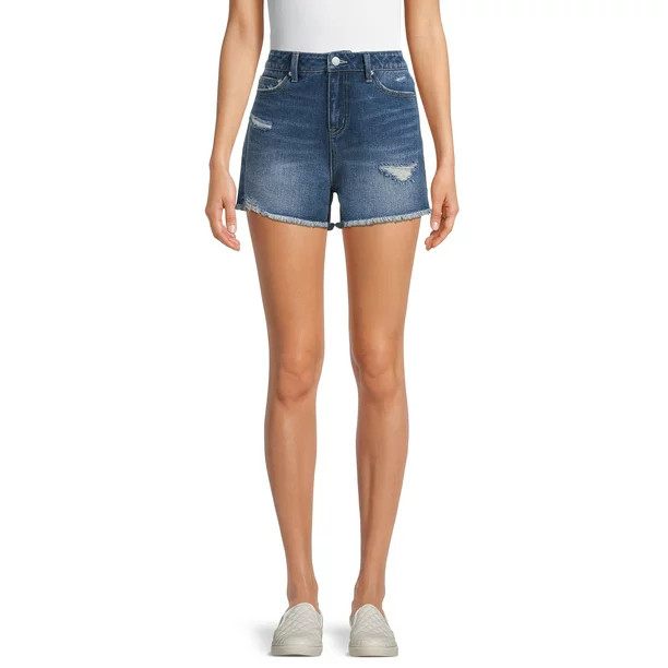 Time and Tru Women's High Rise Denim Shorts | Walmart (US)