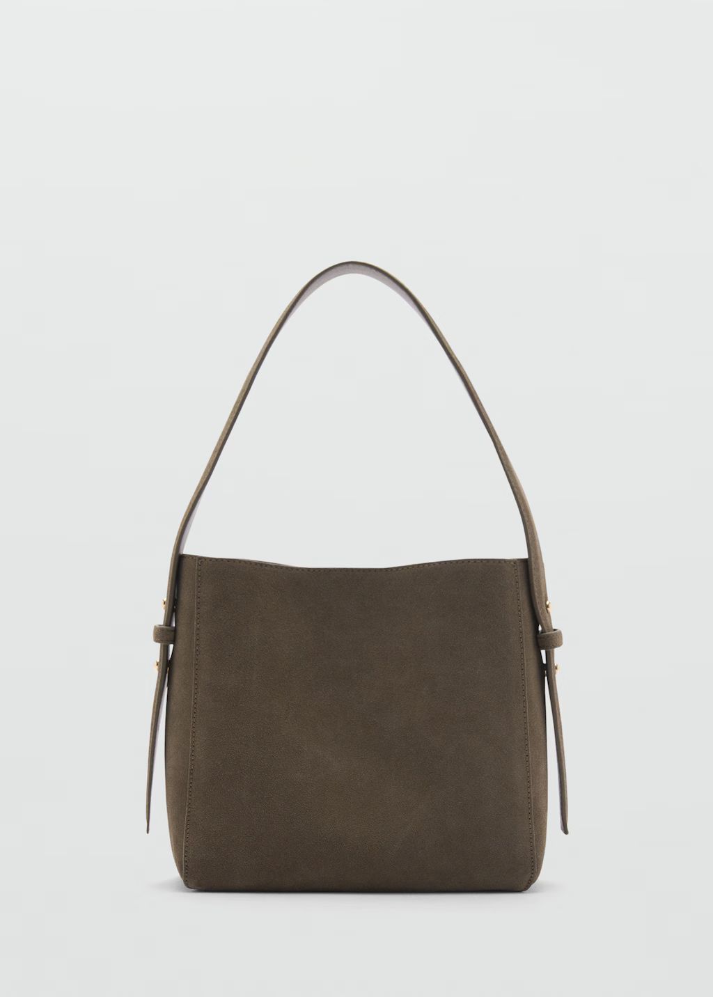 Leather shopper bag | MANGO (US)