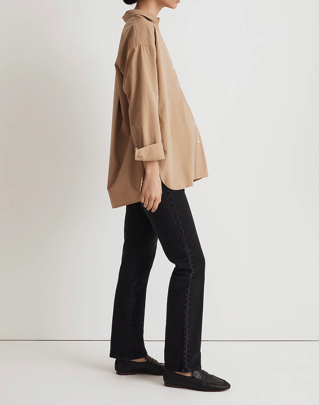 The Maternity Over-The-Belly '90s Straight Jean in Belmere Wash | Madewell