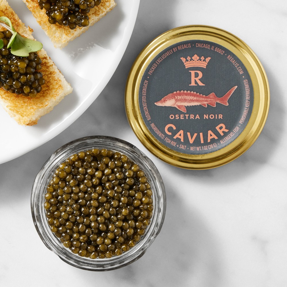 Regalis Osetra Noir Caviar | Williams-Sonoma
