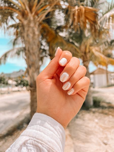 Vacation nails, milky white nails, glazed donut nails, pearl nails, DIY nails, gel x nails 

#LTKSeasonal #LTKbeauty #LTKtravel
