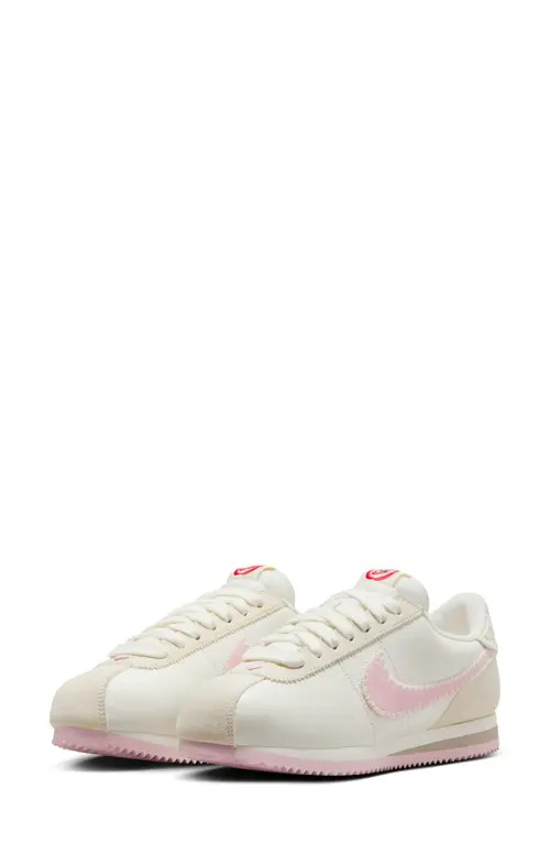 Nike Cortez Sneaker in Sail/Pink Foam/College Grey at Nordstrom, Size 8 | Nordstrom